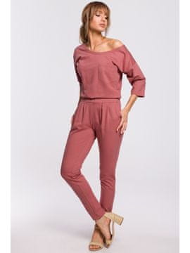 Made of Emotion Ženski kombinezon Jampa M497 temno roza