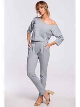 Made of Emotion Ženski kombinezon Jampa M497 svetlo siva