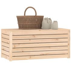 Vidaxl Vrtna škatla 101x50,5x46,5 cm trdna borovina