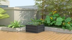 Rojaplast visoka greda, kovinska, 60x60 cm