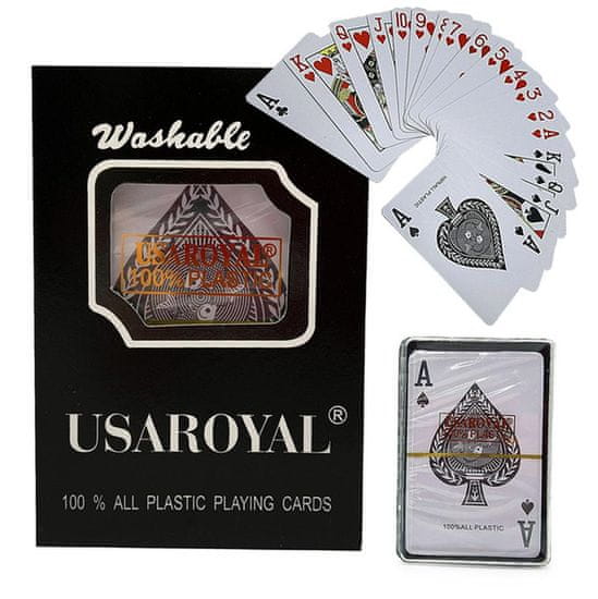 Verkgroup Set kvalitetnih pralnih igralnih kart za poker 54 kosov