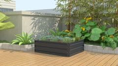 visoka greda, kovinska, 100x80 cm