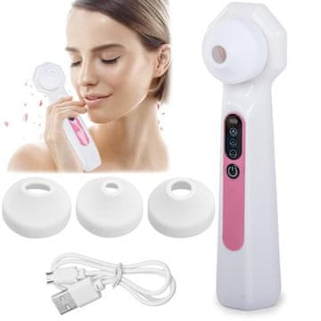 Verkgroup Akumulatorski aspirator za pore in mazolje LED in lupa + 3 nastavki
