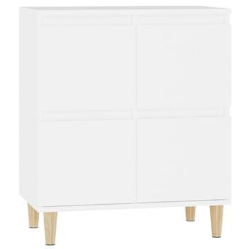 Vidaxl Komoda bela 60x35x70 cm inženirski les
