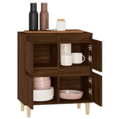 Vidaxl Komoda rjav hrast 60x35x70 cm inženirski les