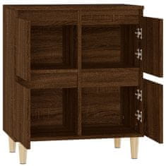 Vidaxl Komoda rjav hrast 60x35x70 cm inženirski les