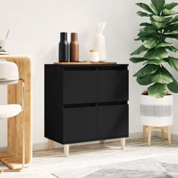 Vidaxl vidaXL Predalnik, črne barve, 60x35x70 cm, material na osnovi lesa