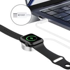 Tech-protect Ultraboost USB-C magnetni polnilnik na Apple Watch 1.2m, bela