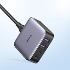 Ugreen CD327 GaN polnilnik 2x USB / 2x USB-C 65W, siva