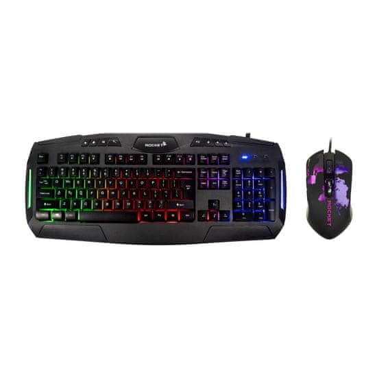 Xplore Gaming tipkovnica+miška set rocket XP1260