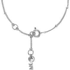 Michael Kors Romantična srebrna zapestnica s srcem MKC1118AN040