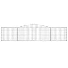 Vidaxl Obokane gabion košare 7 kosov 400x30x80/100 cm cinkano železo