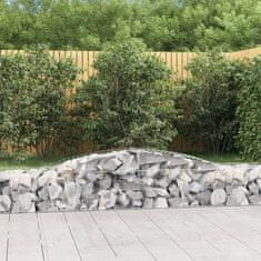 shumee Obokane gabion košare 25 kosa 400x50x40/60 cm pocinkano železo