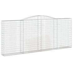 Vidaxl Obokane gabion košare 15kosov 400x30x160/180cm pocinkano železo