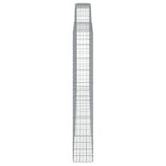 Vidaxl Obokane gabion košare 8 kosa 400x30x200/220 cm pocinkano železo