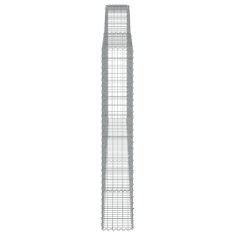 Vidaxl Obokane gabion košare 7 kosov 400x30x180/200cm pocinkano železo