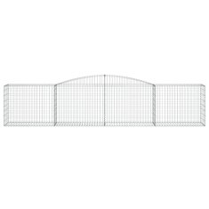 Vidaxl Obokane gabion košare 7 kosov 400x50x80/100 cm cinkano železo