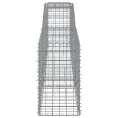 Vidaxl Obokane gabion košare 7 kosov 400x50x80/100 cm cinkano železo
