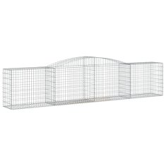 Vidaxl Obokane gabion košare 7 kosov 400x50x80/100 cm cinkano železo