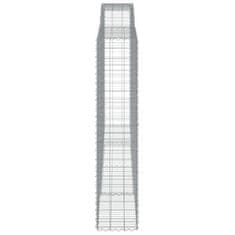 Vidaxl Obokane gabion košare 25 kosa 400x50x220/240cm pocinkano železo