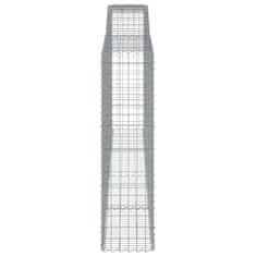 Vidaxl Obokane gabion košare 25 kos 400x50x180/200 cm pocinkano železo