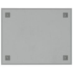 Vidaxl Stenska magnetna tabla bela 50x40 cm kaljeno steklo