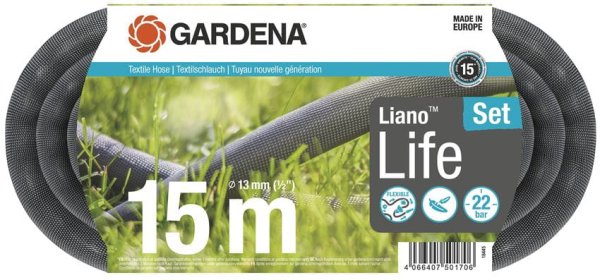 Gardena tekstilna cev Liano Life, 15 m