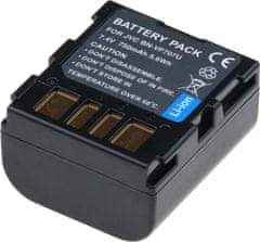 T6 power Baterija JVC BN-VF707U, BN-VF707, 750mAh, 5,4Wh, siva