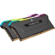 Corsair Vengeance RGB Pro SL pomnilnik (RAM), 32GB (2 x 16GB), DDR4, DRAM, 3200MHz, PC4-25600, CL16, 1.35V (CMH32GX4M2E3200C16)
