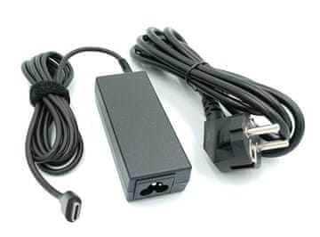 Ultra Parts Univerzalni polnilnik za prenosnike 45W USB-C z AC kablom
