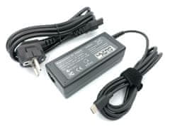 Ultra Parts Univerzalni polnilnik za prenosnike 65W USB-C z AC kablom
