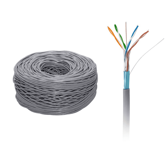 Cabletech FTP kabel CAT5E 305m/kolut 4x2x0.5