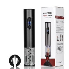 Električni zamašek za vino WineOpener črn
