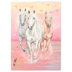 Miss Melody Komplet črk , Roza + pastelne barve, 3 konji, ki tečejo skozi vodo