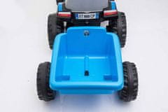Otroški traktor s prikolico A009 Modra