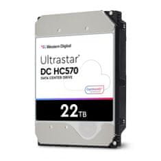 WD Ultrastar disk (HDD), 22TB, SATA 3, 6GB/s, 512MB, 7200 (WUH722222ALE6L4 0F48155)