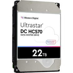 WD Ultrastar disk (HDD), 22TB, SATA 3, 6GB/s, 512MB, 7200 (WUH722222ALE6L4 0F48155)