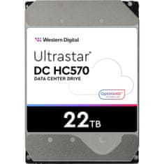 WD Ultrastar disk (HDD), 22TB, SATA 3, 6GB/s, 512MB, 7200 (WUH722222ALE6L4 0F48155)