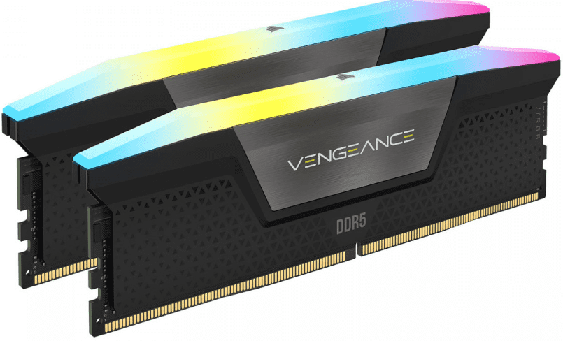 DDR5 32GB 5600MHz CL36 KIT (2x16GB) Corsair RGB Vengeance XMP3.0 1,25V Gaming črna (CMH32GX5M2B5600Z36K) komponentko