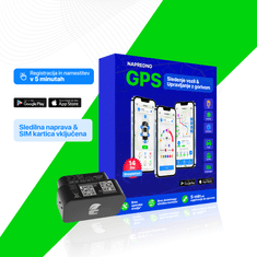 EEVY GPS sledilnik naprava OBDII - Komplet vsebuje napravo + SIM kartico in 14 dni brezplačne uporabe.