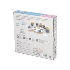 Viga lesena sestavljanka Oblike in barve