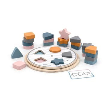 Viga lesena sestavljanka Oblike in barve