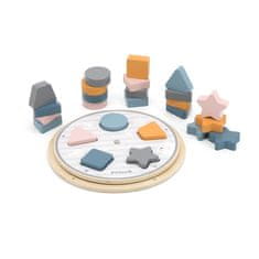 Viga lesena sestavljanka Oblike in barve