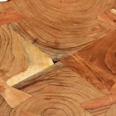 Vidaxl Barska mizica iz debla masiven akacijev les 90x60x110 cm