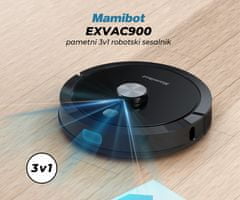 Mamibot EXVAC900 robotski sesalnik, 3v1, LDS 5.0, bel