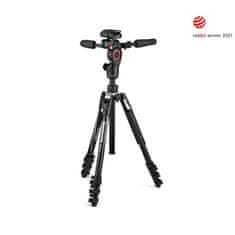 Manfrotto Befree 3 Way Live Advanced aluminijasto potovalno stojalo - (MKBFRLA4BK-3W) + GRATIS nosilec za telefon (MTWISTGRIPK)