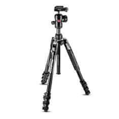 Manfrotto Befree ADVANCED aluminijasto potovalno foto stojalo, LEVER LOCK - (MKBFRLA4BK-BH) + GRATIS nosilec za telefon (MTWISTGRIPK)