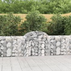 shumee Obokane gabion košare 40 kosov 200x30x80/100 cm cinkano železo
