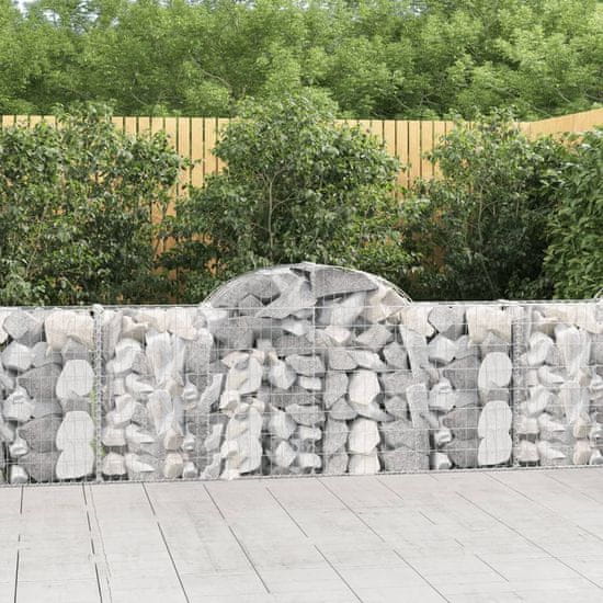 shumee Obokane gabion košare 40 kosov 200x30x80/100 cm cinkano železo