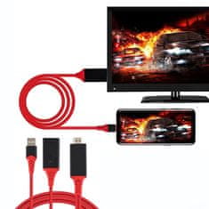 Cool Mango HDMI kabel za telefon, črna/rdeča